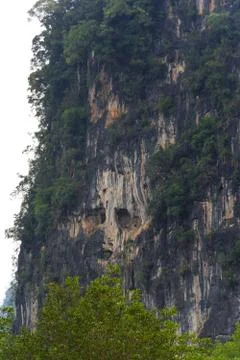 Ghost Cliff at Mount Karos, Krabi, Thailand Stock Photos