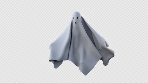 Ghost Cloth 3 Pack on Alpha Channel Stock Footage 211607103