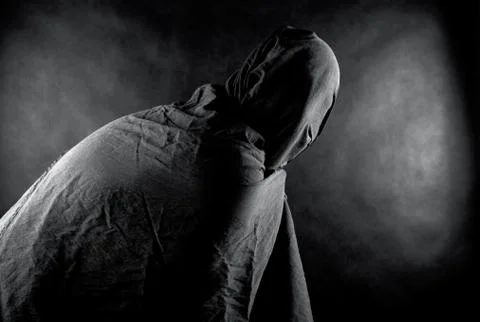 Ghost in the dark 스톡 사진