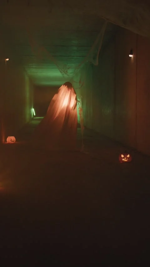 The Ghost Of A Dead Person Walking Around Stock Footage 287588989
