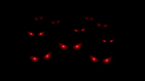 Ghost eye at night Stock Footage 81156220