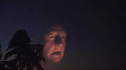 ghost face, scary distorted face | Stock Video | Pond5