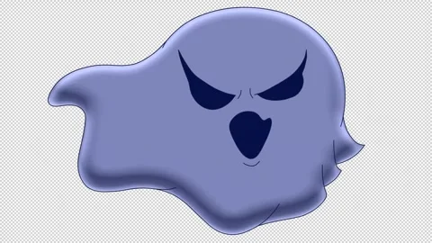 Ghost Faces - Seamless Animation Loop Stock Footage 284863071