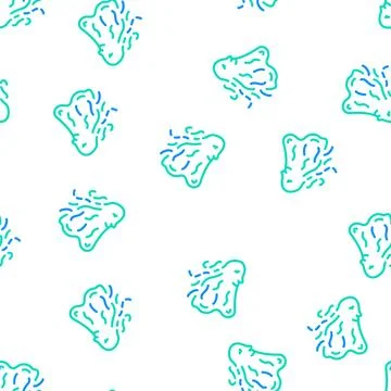 Ghost fantasy character vector seamless pattern Stock Illustration