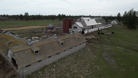 Ghost Farm Flyover 스톡 동영상 184675204