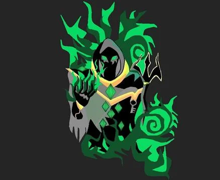 Ghost of Fire Stock Illustration