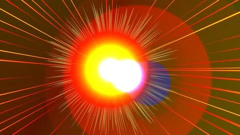 Ghost Flare Light Beam Stock Illustration