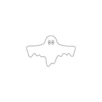 Ghost. flat vector icon Stock Illustration