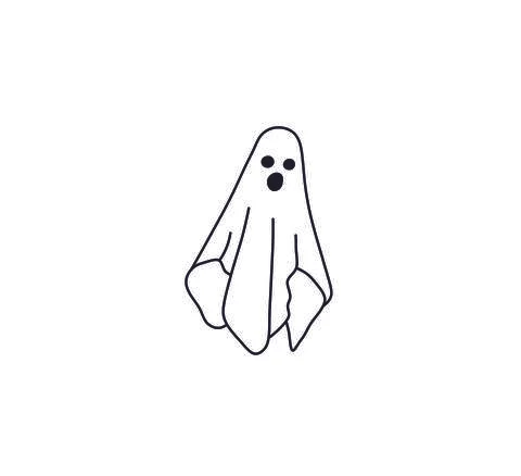 Ghost flying イラスト素材
