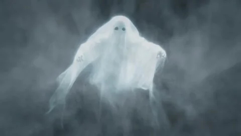 Ghost Flying out of Darkness Background 4K Loop Stock Footage 319042467
