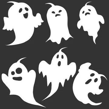 Ghost, the ghost icon, apparition, shadow, darkness, halloween Stock Illustration