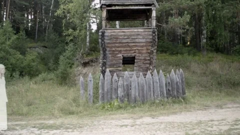 The ghost go an old tower. Stock Footage 70516578