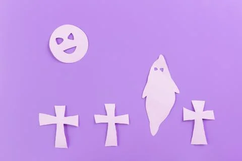 Ghost on a graveyard Stock Photos