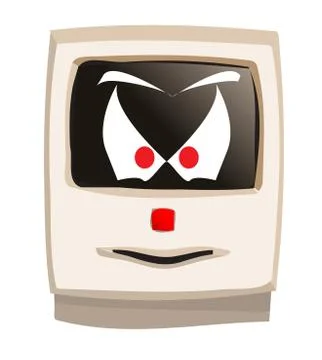 Ghost Halloween Beige Computer Stock Illustration