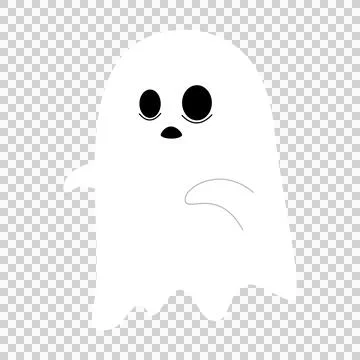 Ghost Halloween cute Stock Illustration