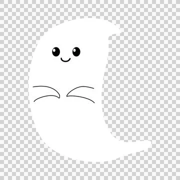 Ghost Halloween cute Stock Illustration