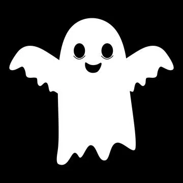 Ghost Halloween cute Stock Illustration