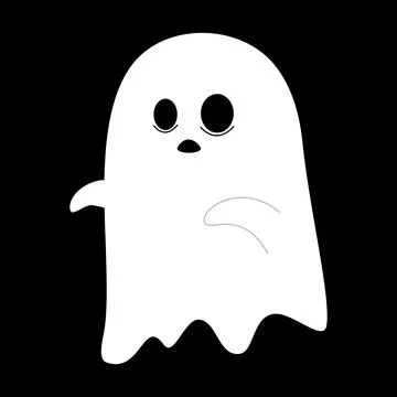 Ghost Halloween cute Stock Illustration