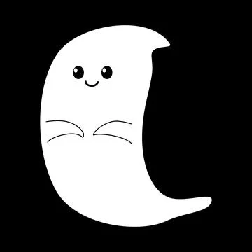 Ghost Halloween cute Stock Illustration