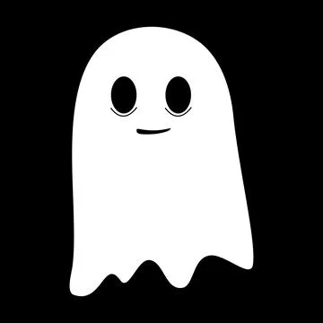 Ghost Halloween cute Stock Illustration