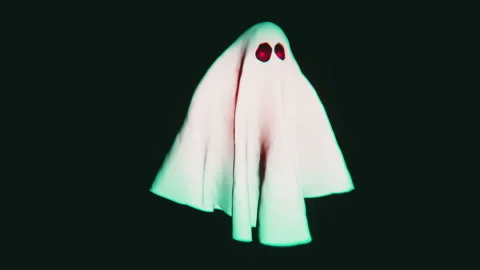 Ghost Halloween Video Loop Stockbeeldmateriaal 118504020