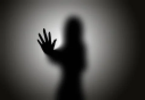 Ghost hand woman version 스톡 일러스트