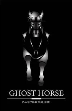 Ghost Horse Stock Illustration