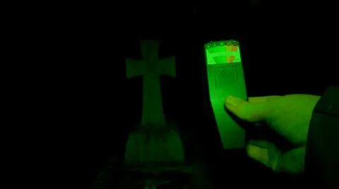 Ghost hunter with K2 Meter Foto stock