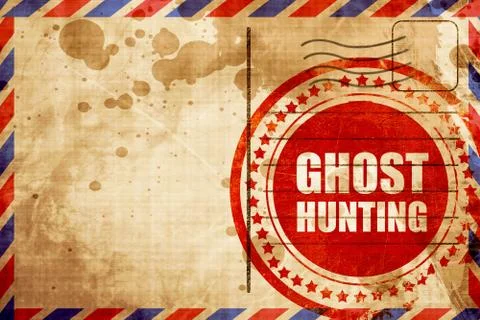 Ghost hunting Stock Illustration