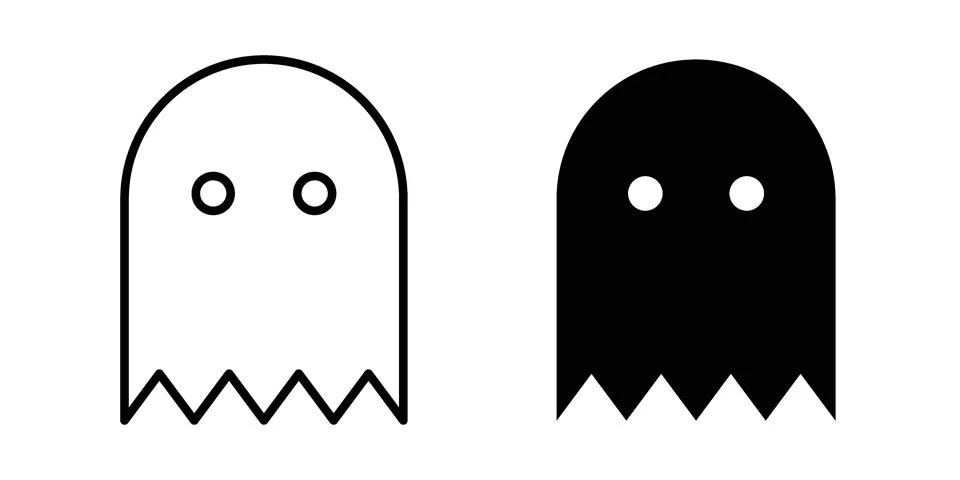 Ghost icon concept. best for web design Stock Illustration