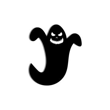 Ghost icon design, Scary ghosts design, Halloween characters  icons Stock Illustration