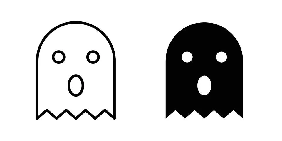 Ghost icon Illustration Eps10 for web or app Stock Illustration