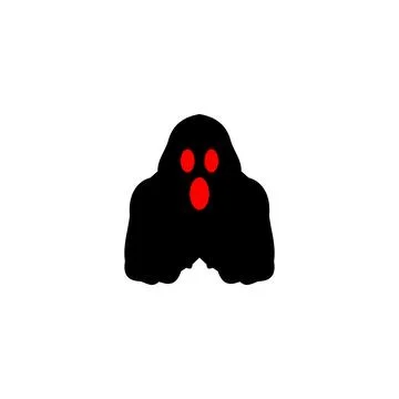 Ghost icon. Simple style Halloween holiday poster background symbol. Ghost .. Stock Illustration