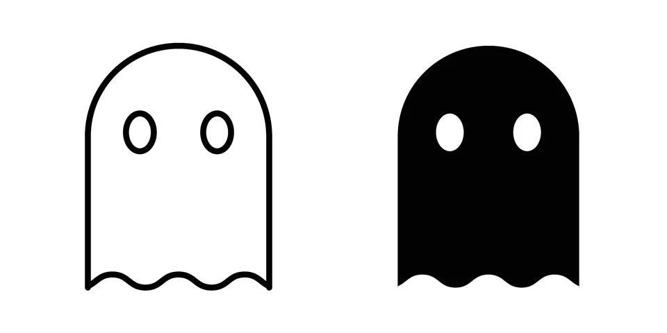 Ghost icon vector design illustrations Stock Illustration