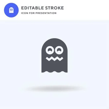 Ghost icon vector, filled flat sign, solid pictogram isolated on white, logo Stock Illustration