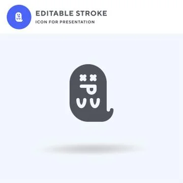 Ghost icon vector, filled flat sign, solid pictogram isolated on white, logo Stock Illustration