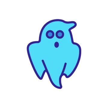 Ghost icon vector. Isolated contour symbol illustration Stock Illustration