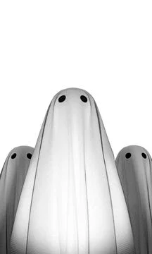 Ghost isolated on white background Stock Illustration