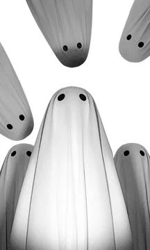 Ghost isolated on white background Stock Illustration