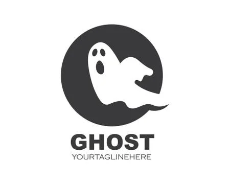 Ghost  logo vector template illustration Stock Illustration