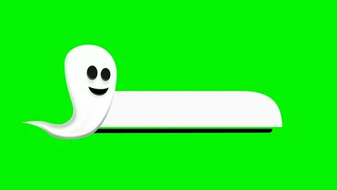 Ghost lower title animation Stock Footage 246063366