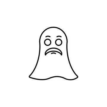 Ghost, magic icon. Element of magic for mobile concept and web apps icon. Thin Illustrazione stock