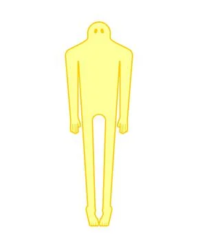 Ghost man isolated. human phantom. Spook Vector illustration Stock-Illustration