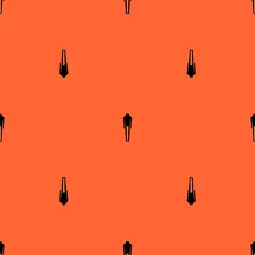 Ghost man Pattern seamless. human phantom Background. Spook Kids fabric ornam Stock-Illustration