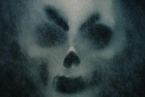 Ghost mask with horror. Stock Photos