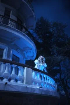 Ghost in night Stock Photos