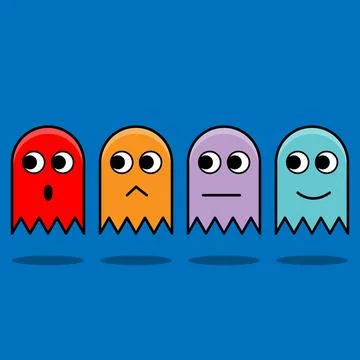 Ghost of Pacman Stock Illustration