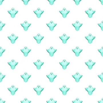 Ghost pattern, cartoon style 스톡 일러스트