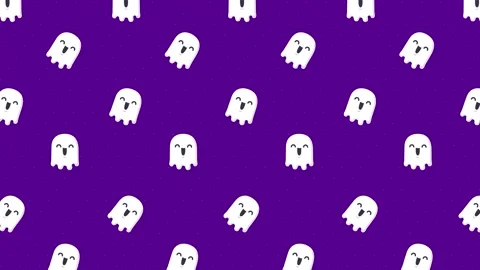 Ghost Pattern Halloween Background Stock Footage 213370806