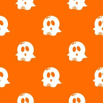 Ghost pattern orange 库存插图